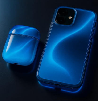 LUMÉA™ – Combo custodia liquida per Airpods e Iphone con sabbia luminosa